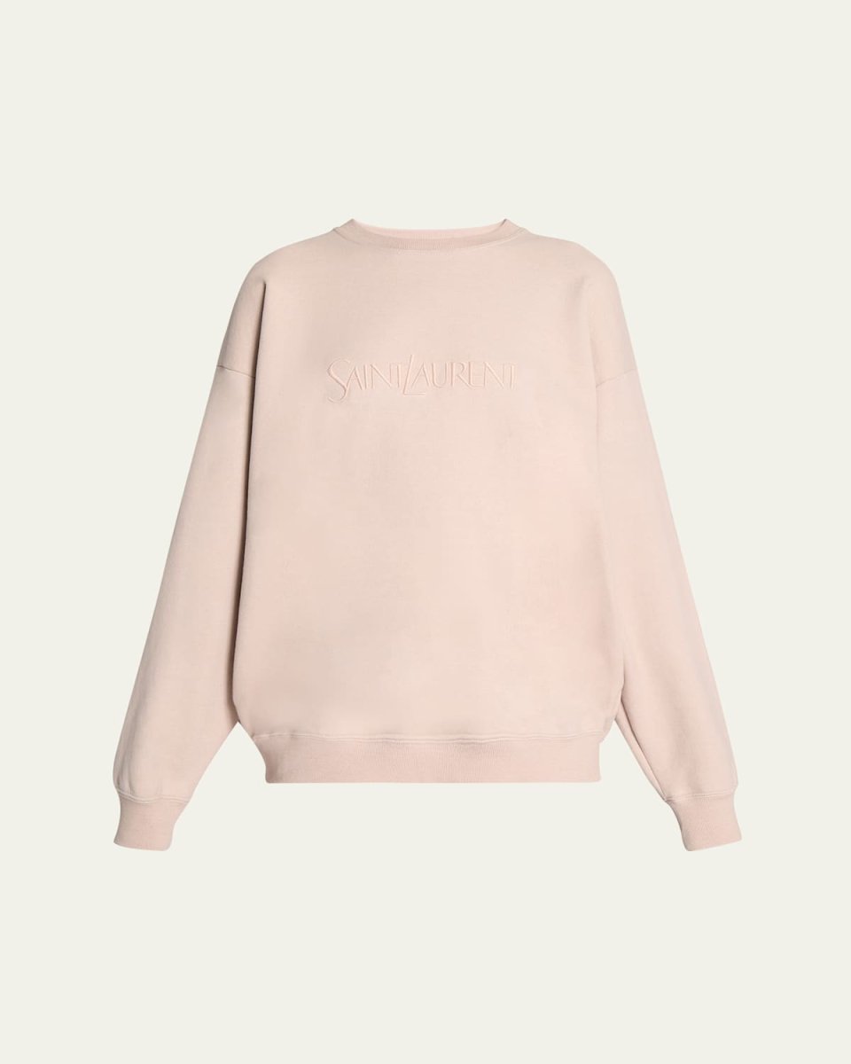 Logo Cotton Crew Sweatshirt
