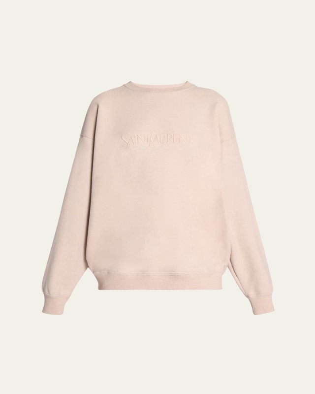 Logo Cotton Crew Sweatshirt