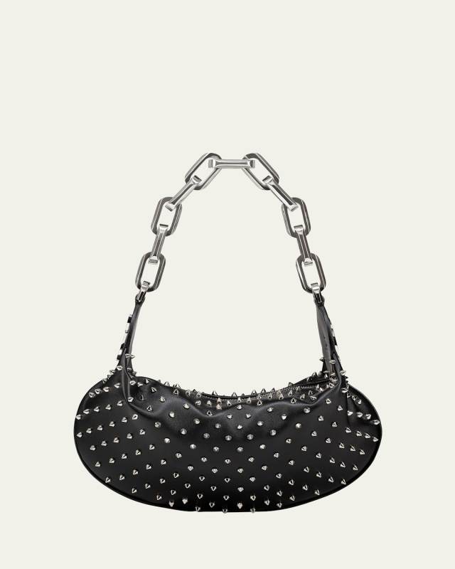 Le 54 Chain Shoulder Bag with Spikes