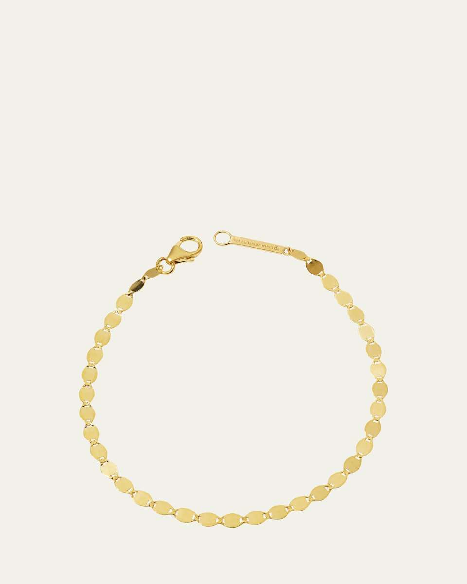 Nude 14K Flat Link Chain Bracelet