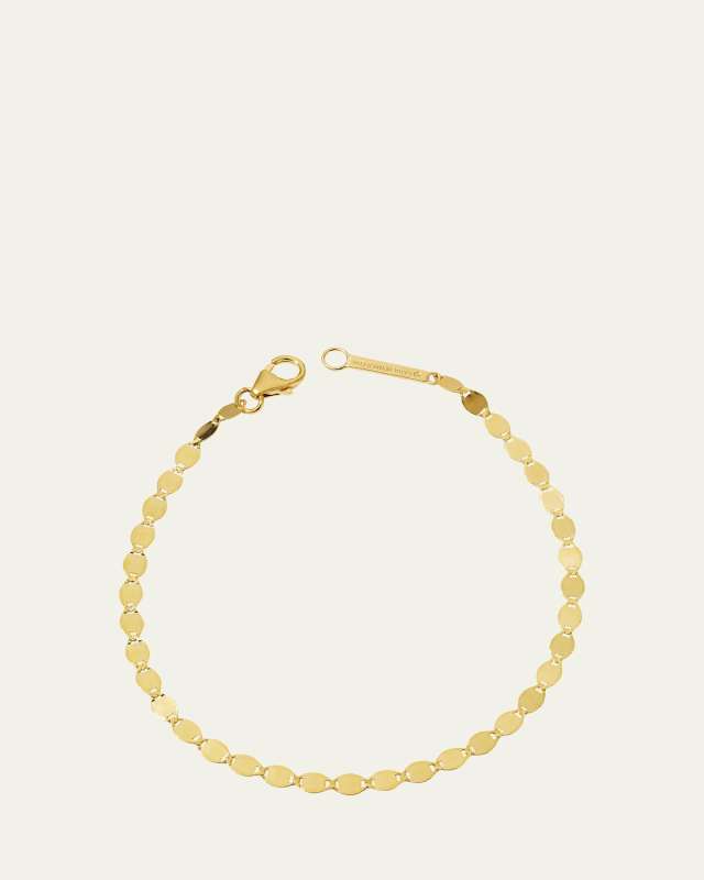Nude 14K Flat Link Chain Bracelet