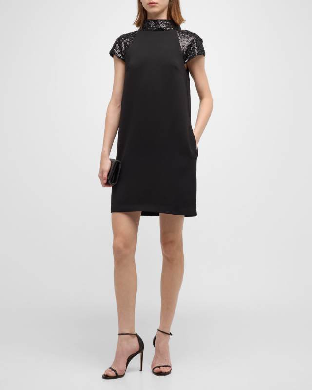 Reo Sequined Mini Shift Dress