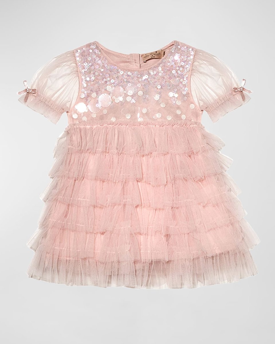 Girl's Twinkling Embellished Tutu Dress, Size 3M-24M