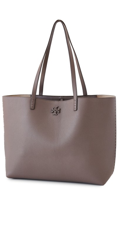 Tory Burch Mcgraw Tote Silver Mapl