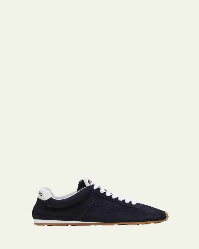 Suede Bicolor Retro Trainer Sneakers