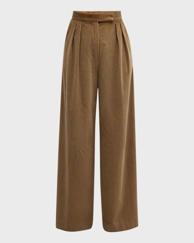Gilly Wide-Leg Corduroy Trousers