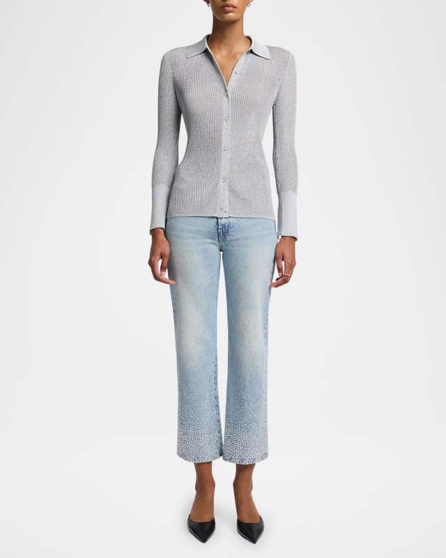 Logan Embellished Stovepipe Jeans
