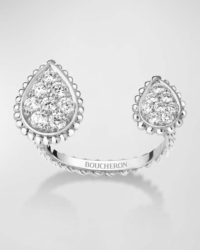 Serpent Bohème 18K White Gold 2-Motif Ring