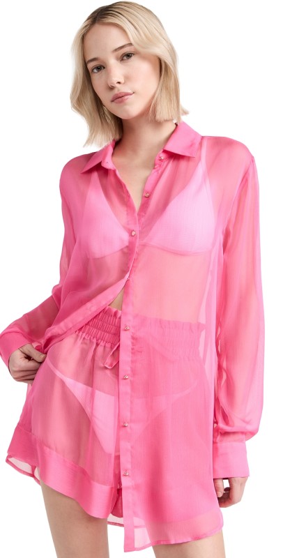 Shani Shemer Jonas Buttoned Shirt Rose Blossom