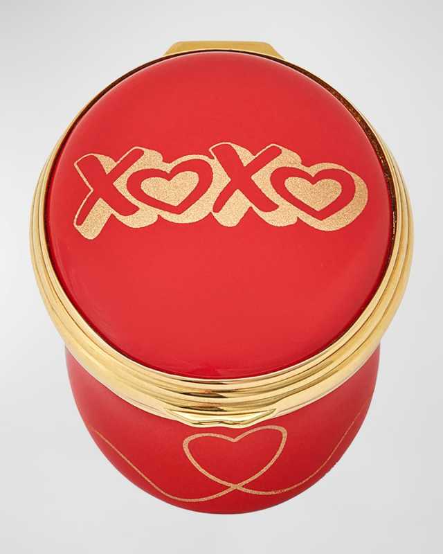 Hearts & Kisses Enamel Box