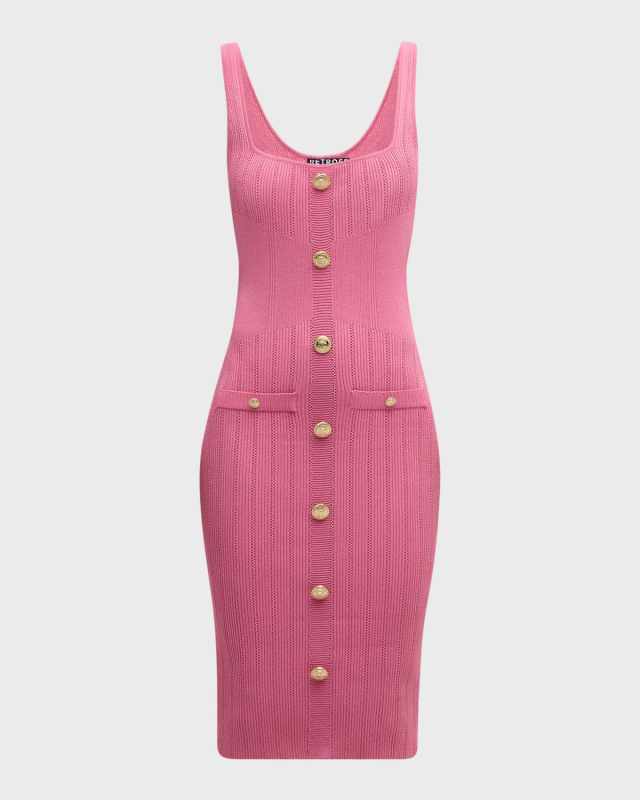 Laney Metallic Knit Midi Bodycon Dress