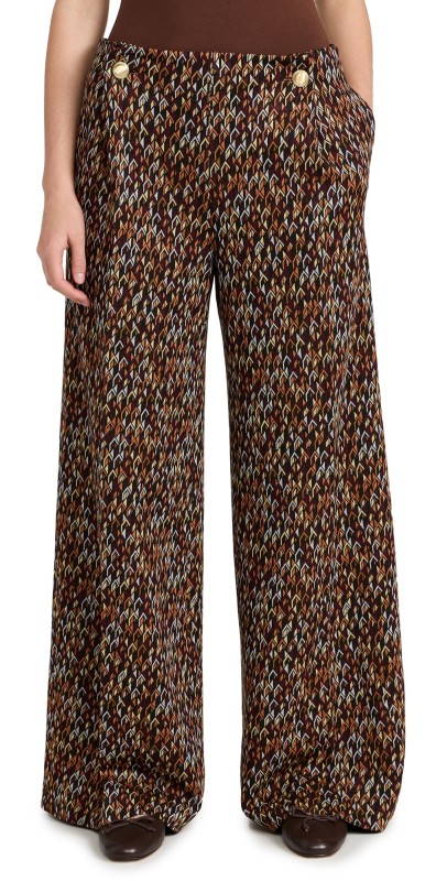 Rosetta Getty Button Pleat Pants Multi