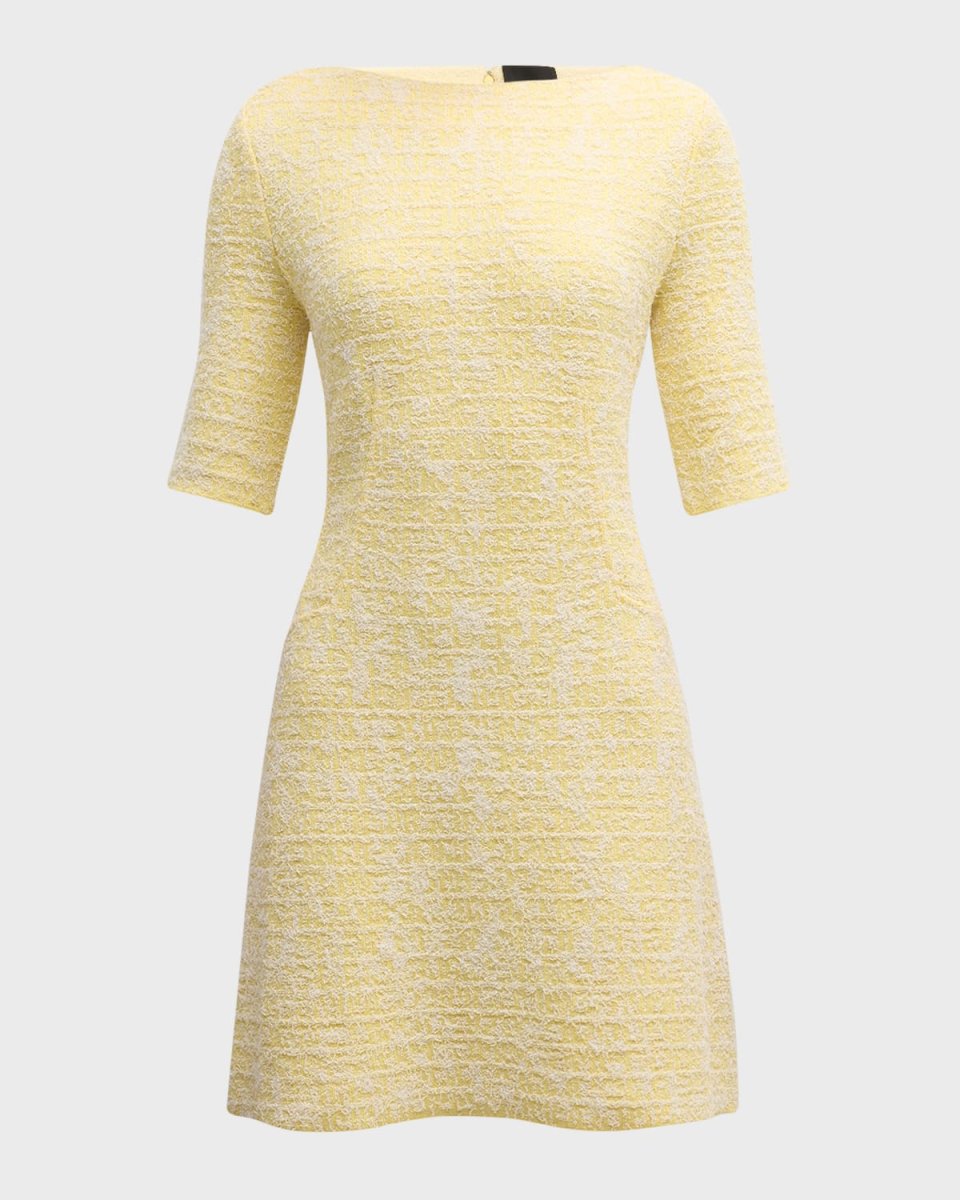 A-Line Short Sleeve Mini Dress