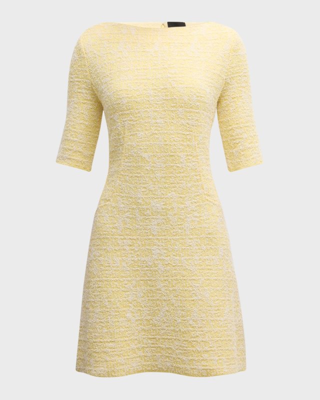 A-Line Short Sleeve Mini Dress