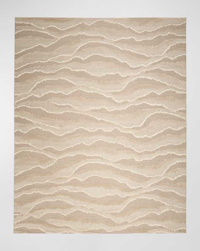 Rolling Hand-Knotted Rug, 5' x 8'