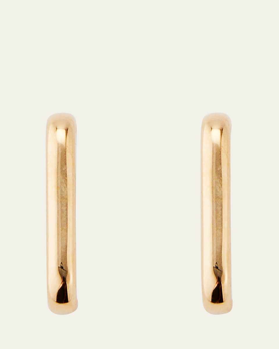 14k Gold Barre Earlobe Wrap Earrings