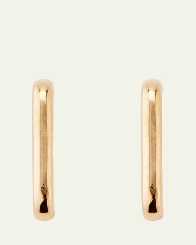 14k Gold Barre Earlobe Wrap Earrings