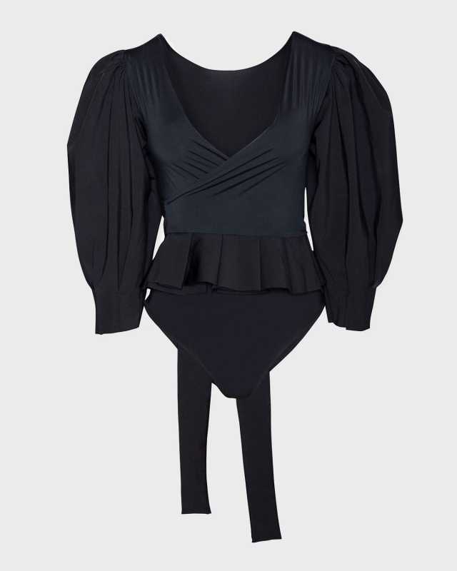 Nuevo Mundo Puff-Sleeve One-Piece Swimsuit