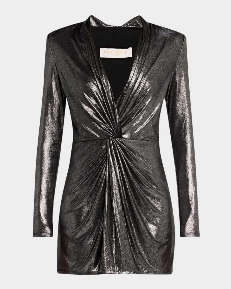 Faye Metallic Mini Dress