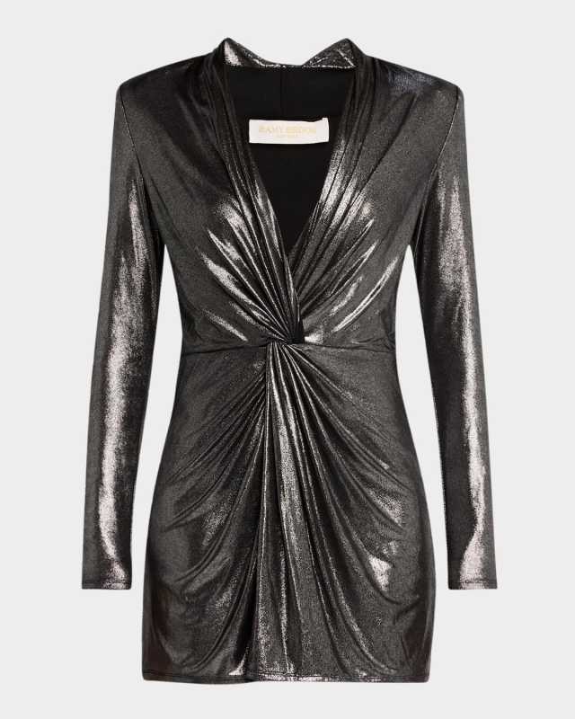 Faye Metallic Mini Dress
