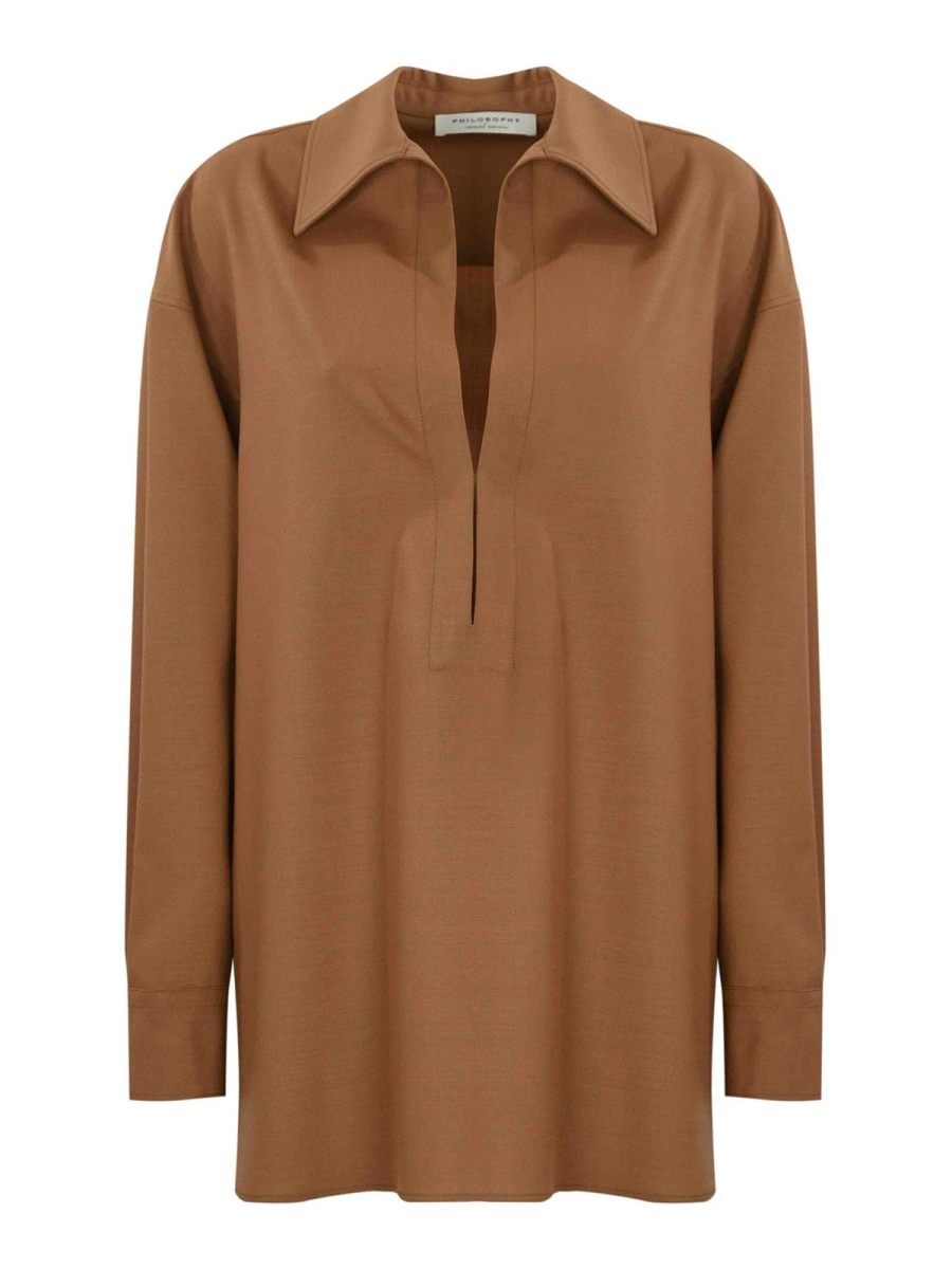 Philosophy di Lorenzo Serafini Blouse - Marron