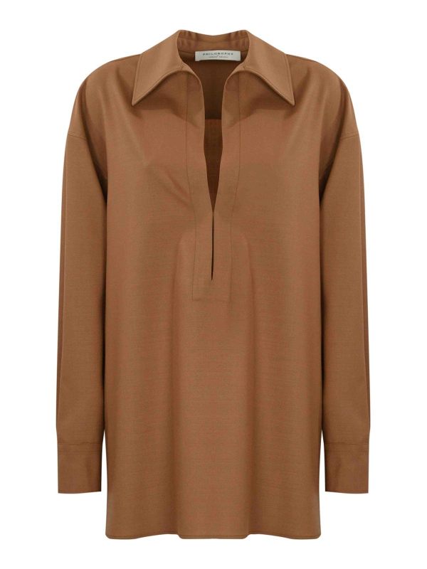Philosophy di Lorenzo Serafini Blouse - Marron