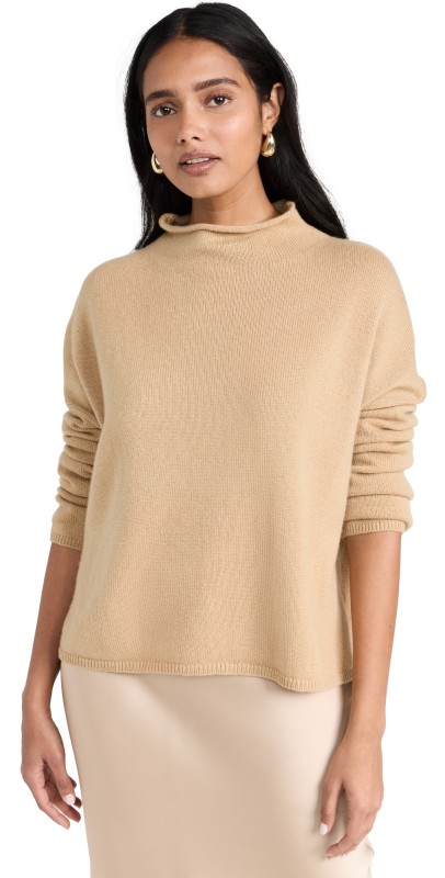 LISA YANG Sandy Cashmere Sweater Latte
