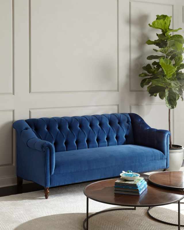 Raina Tufted Velvet Sofa 84"