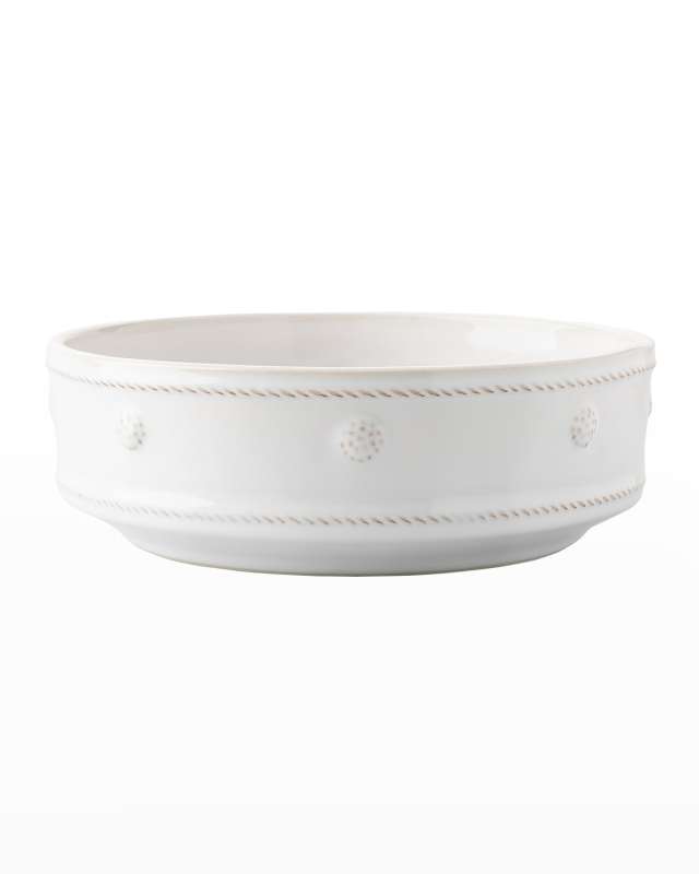 Berry & Thread 5.25" Pet Bowl - Whitewash