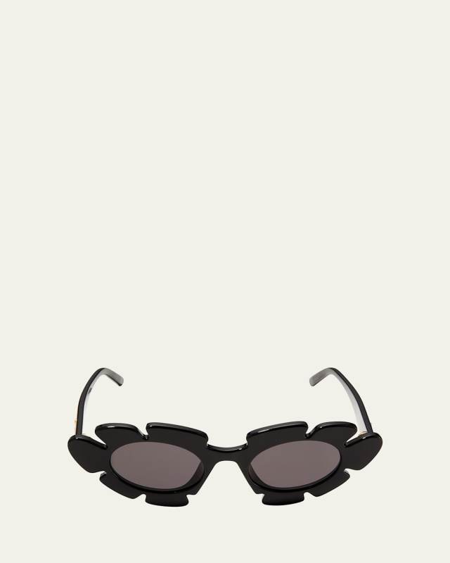 Flower Acetate Cat-Eye Sunglasses