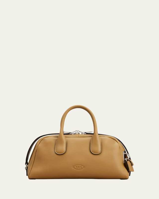 Bauletto Zip Leather Top-Handle Bag