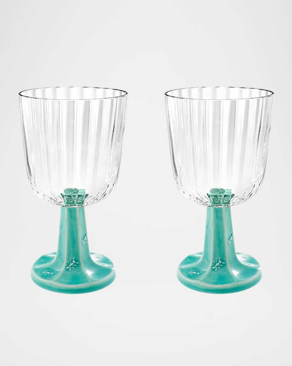 Patio Glass Goblets, Set of 2