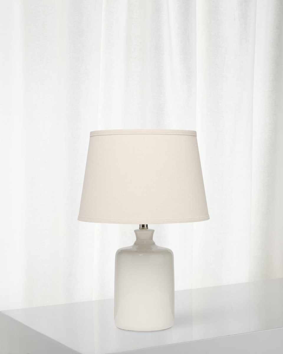 Milk Jug Table Lamp, Winter White