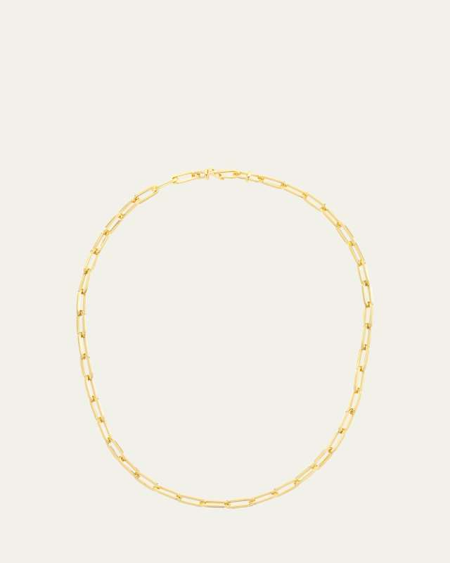 18K Yellow Gold Lien Or Short Necklace
