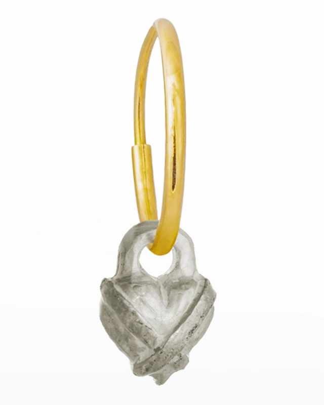 Tiny Bandit Heart Earring, Single