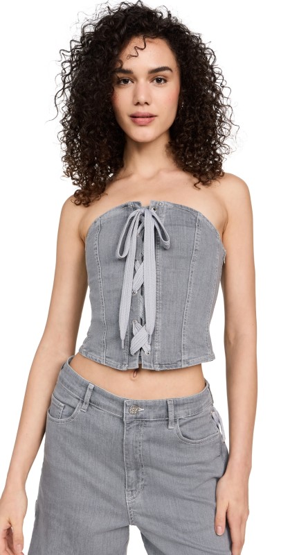 BAUM UND PFERDGARTEN Maoki Grey Worn Out Denim