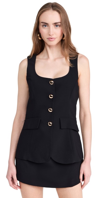Amanda Uprichard Kya Romper Black