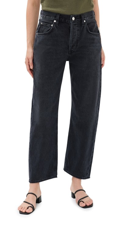 Citizens of Humanity Dahlia Bow Leg Baby Roll Regenerative Cotton Jeans Stonington