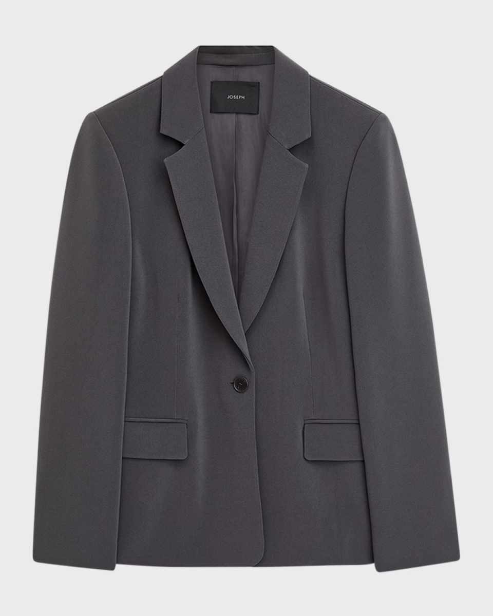 Joaquim Single-Button Crepe Jacket