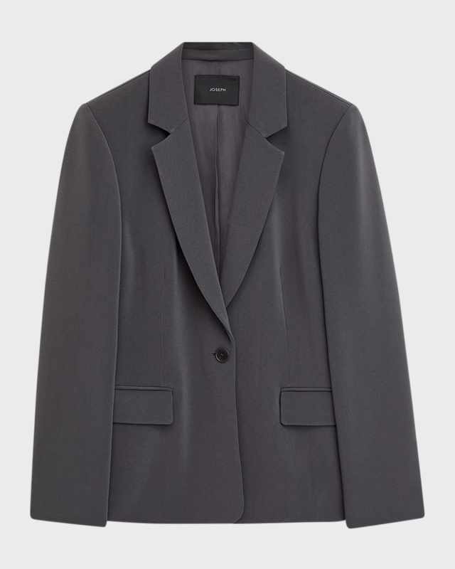 Joaquim Single-Button Crepe Jacket