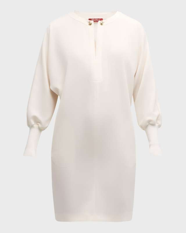 Asti Chain-Embellished Cutout Mini Shift Dress