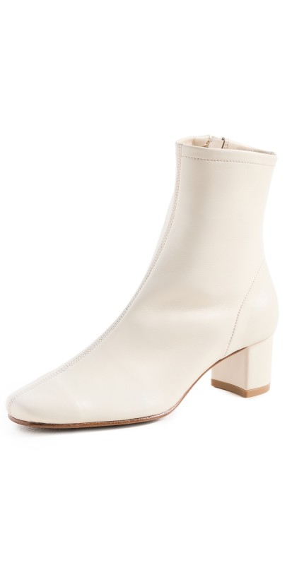 BY FAR Sofia Booties White
