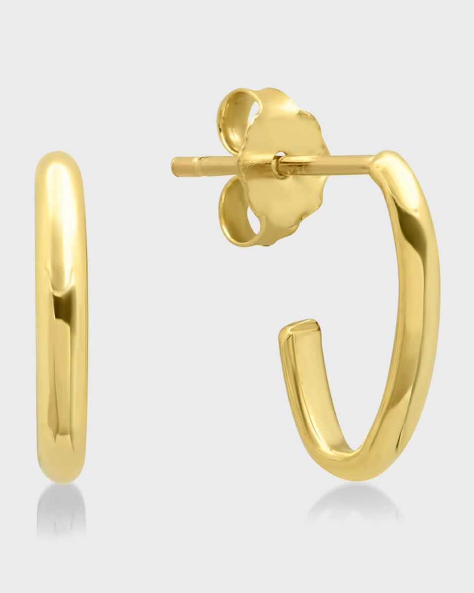 18k Edith Link Stud Earrings