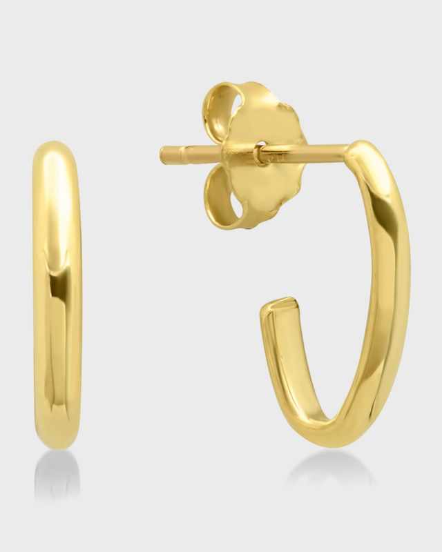 18k Edith Link Stud Earrings