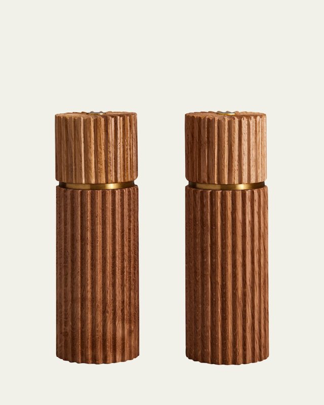 Ionic Salt & Pepper Mills, Blonde Oak