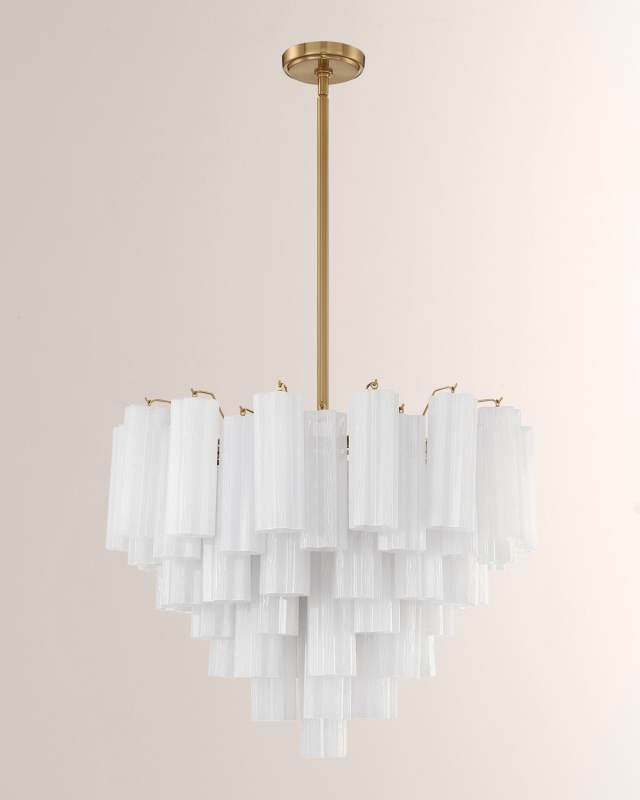 Addis 12-Light Aged Brass Chandelier