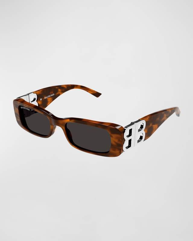 Logo Rectangle Acetate Sunglasses