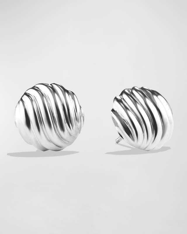 14mm Sculpted Cable Earrings