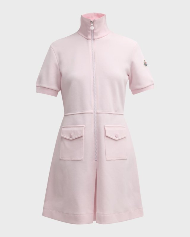 Short-Sleeve Mini Shirtdress