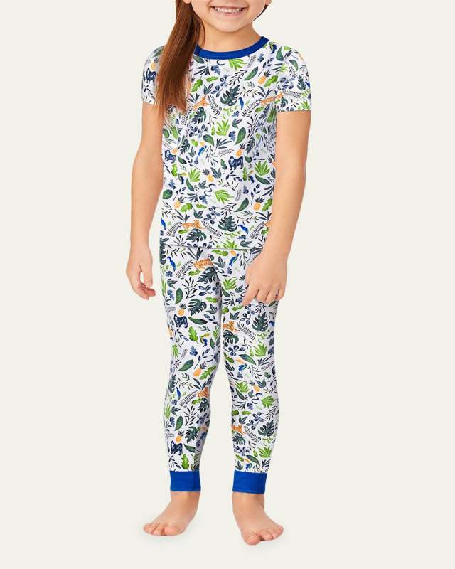 Kid's Printed 2-Piece Pajama Set, Size 2-6